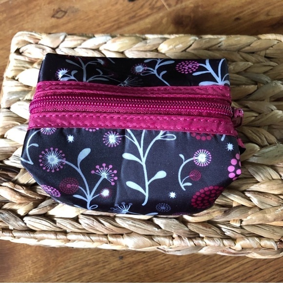 Mini square floral reversible cometic bag - Picture 2 of 5
